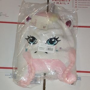 Girls Unicorn Hat And Glove Set